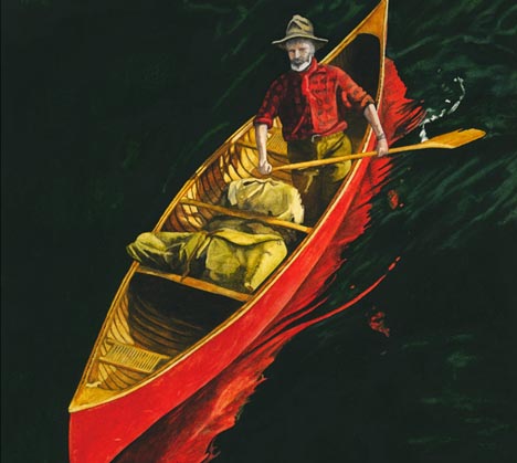 Paddling Portrait of Bill Mason