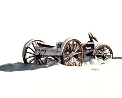 Snowy Wagon by Dwayne James